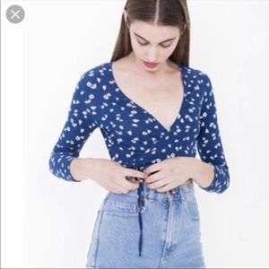 RARE AMERICAN APPAREL WRAP TOP